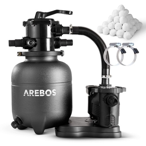 Arebos sandfilteranlage mit - sandfilteranlage,