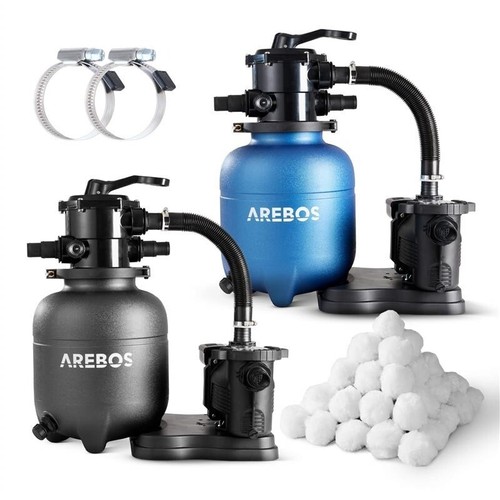 Arebos sandfilteranlage mit - sandfilteranlage,